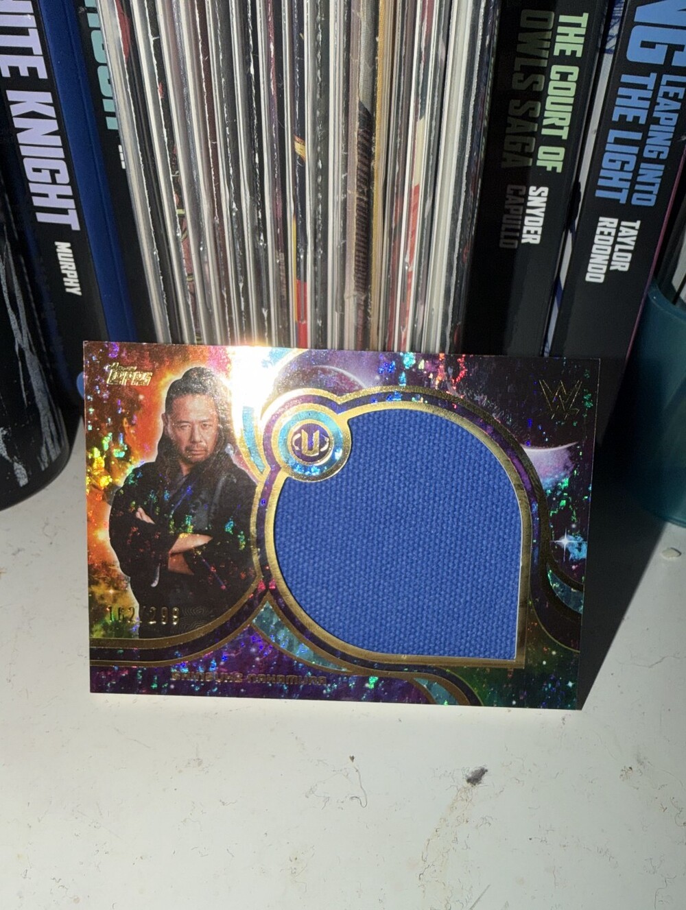 WWE Shinsuke Nakamura Blue Memorbillia Card Teal Holographic Numbered /299 Card
